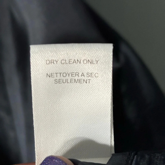 Nanette Lepore | silk | sequin | rosette | navy | gold | dress | size 4 - Picture 8 of 14